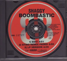 Boombastic [3 Track Single] by Shaggy (Promo CD, 1995)