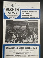 Macclesfield Town v Fleetwood(Northern PL 71/2) 20/11/71