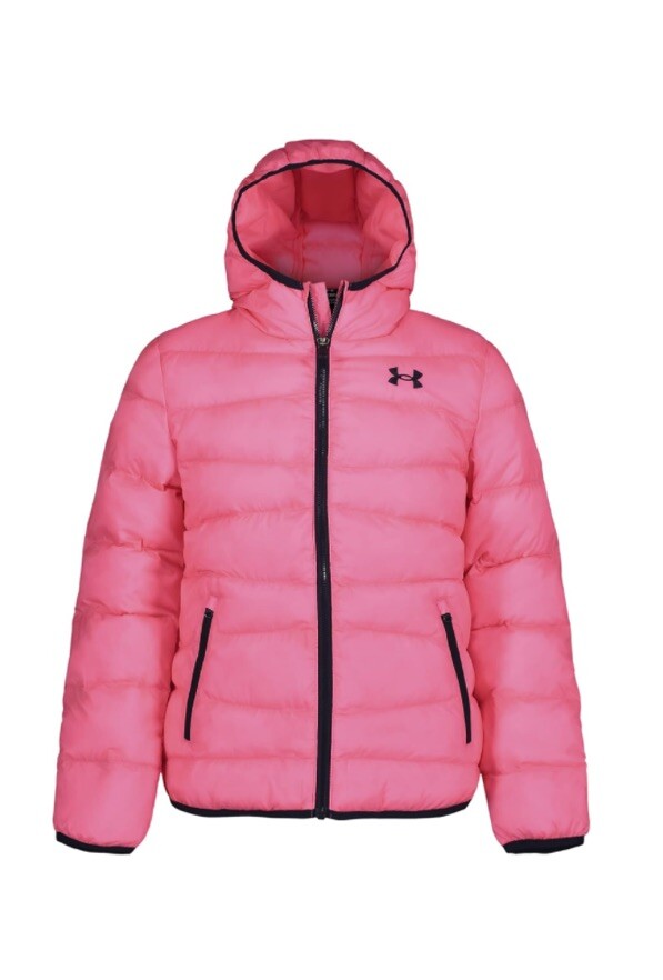 Under Armour UA Big Kids Prime Puffer Jacket with Hood Pink 