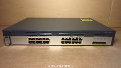Cisco WS-C3750G-24TS-S Switch 24x Gigabit + 4x SFP Ports C3750G 3750G Network