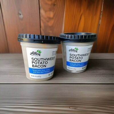 2 ALLEN FAMILY FOODS ~ SOUTHWEST POTATO BACON SOUP 14.5 OZ EACH BB: 4/2025