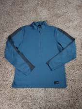 VTG REI Shirt Medium Men Blue 1/2 Zip Performance Base Layer Long Sleeve Canada