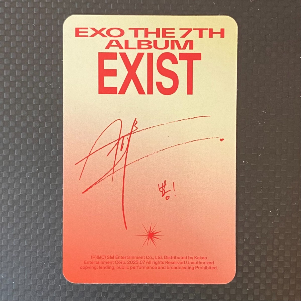 Sehun EXO Exist 7th Album Photocard SMINI Version 오세훈 EXO-L [US