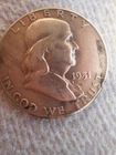 1951 Benjamin Franklin Half Dollar 1921 Silver Morgan Dollar..