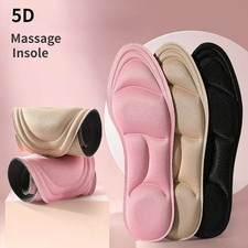 2PCS 5D Sport Memory Foam Shoe Sole Insoles for Men And Women Deodorant Br