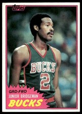 1981-82 Topps #MW97 Junior Bridgeman Milwaukee Bucks