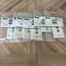 6-Panduit NK2FWHY: NetKey 2-Position Classic Keystone Faceplate - White