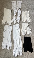 Lot Of 8 Assorted Vintage Ladies Gloves 4 Long 4 Short