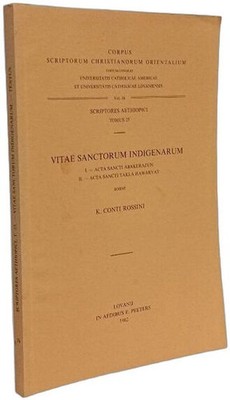 Vitae Sanctorum Indigenarum I. acta sancti abakerazun II. acta sancti takla