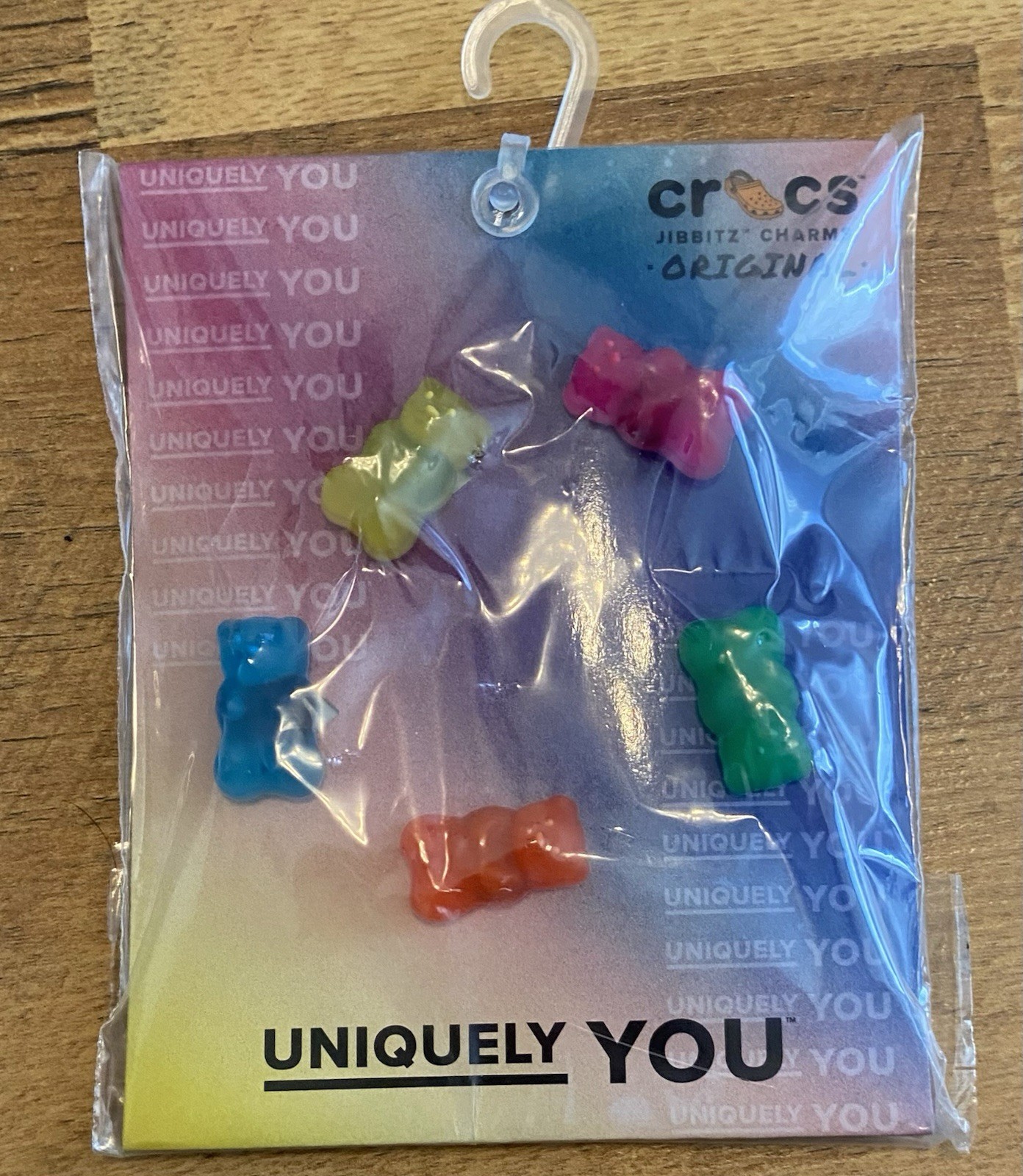 New In Package Uniquely You Croc Jibbitz Charms Gummi Bears 5 Pack