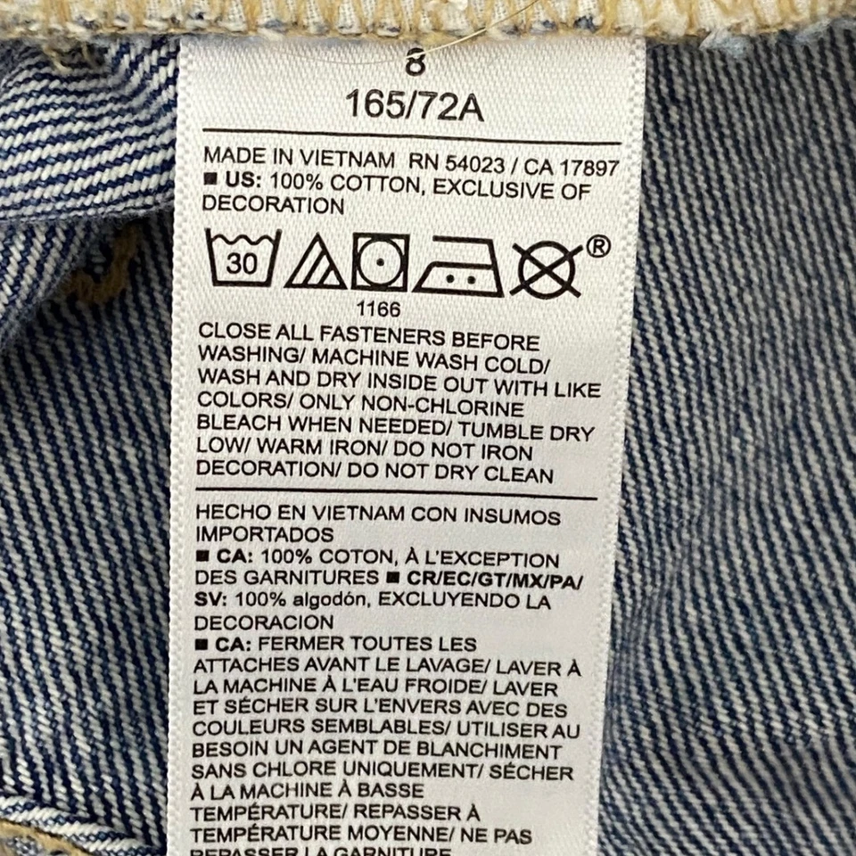 Pantalones Cortos Denim Old Navy X Disney High Rise Minnie Mouse Flor de Cerezo Retro 8 Foto 4 de 4