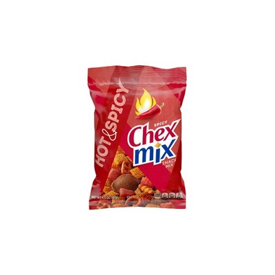 Full Box 8x Bags Chex Mix Hot & Spicy Assorted Snack Mix | 4.5oz