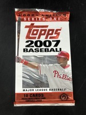 2007 Topps Baseball Series 1 Factory Sealed Hobby Pack Griffey Jr Jeter HOF