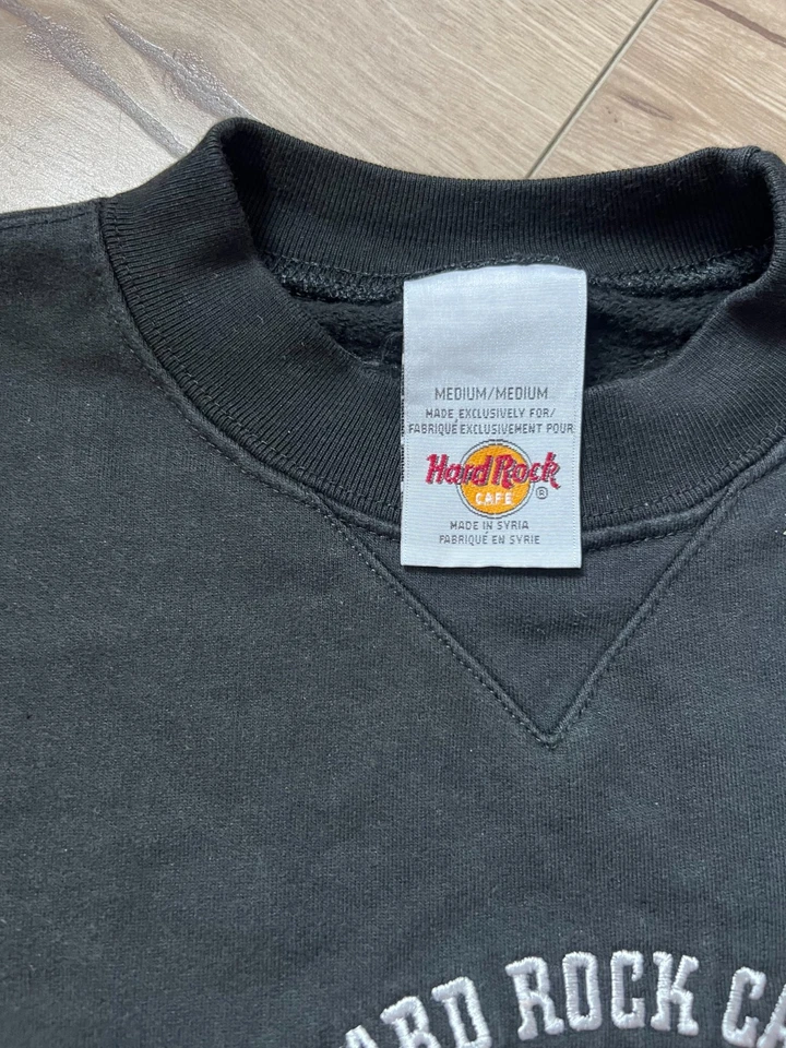 Sudadera Vintage Hard Rock Café HRC HUSTON Cuello Redondo Talla M Foto 2 de 3