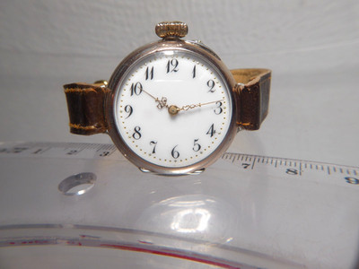 antik Taschenuhr als Armbanduhr 800 Silber Liebe Glaube Hoffnung 10 Rubis 29,3 g