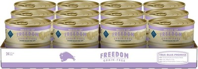 Blue Buffalo Freedom Grain-Free Adult Wet Cat 5.5 Ounce (Pack of 24), Chicken 