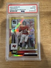 2022 Panini Donruss Tom Brady #255 Press Proof Premium PSA 10 ￼