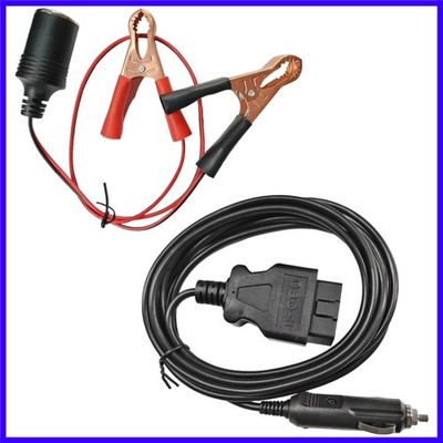 OBD II Vehicle ECU Emergency Power Supply Cable, 12V Memory Saver Diagnostic ...