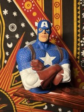 Captain America Piggy Coin Bank Marvel Plastic 7.5&rdquo;