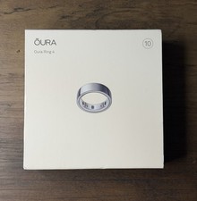 Oura Ring 4 - Smart Activity Tracker - Size 10 - Silver - Authentic  NEW