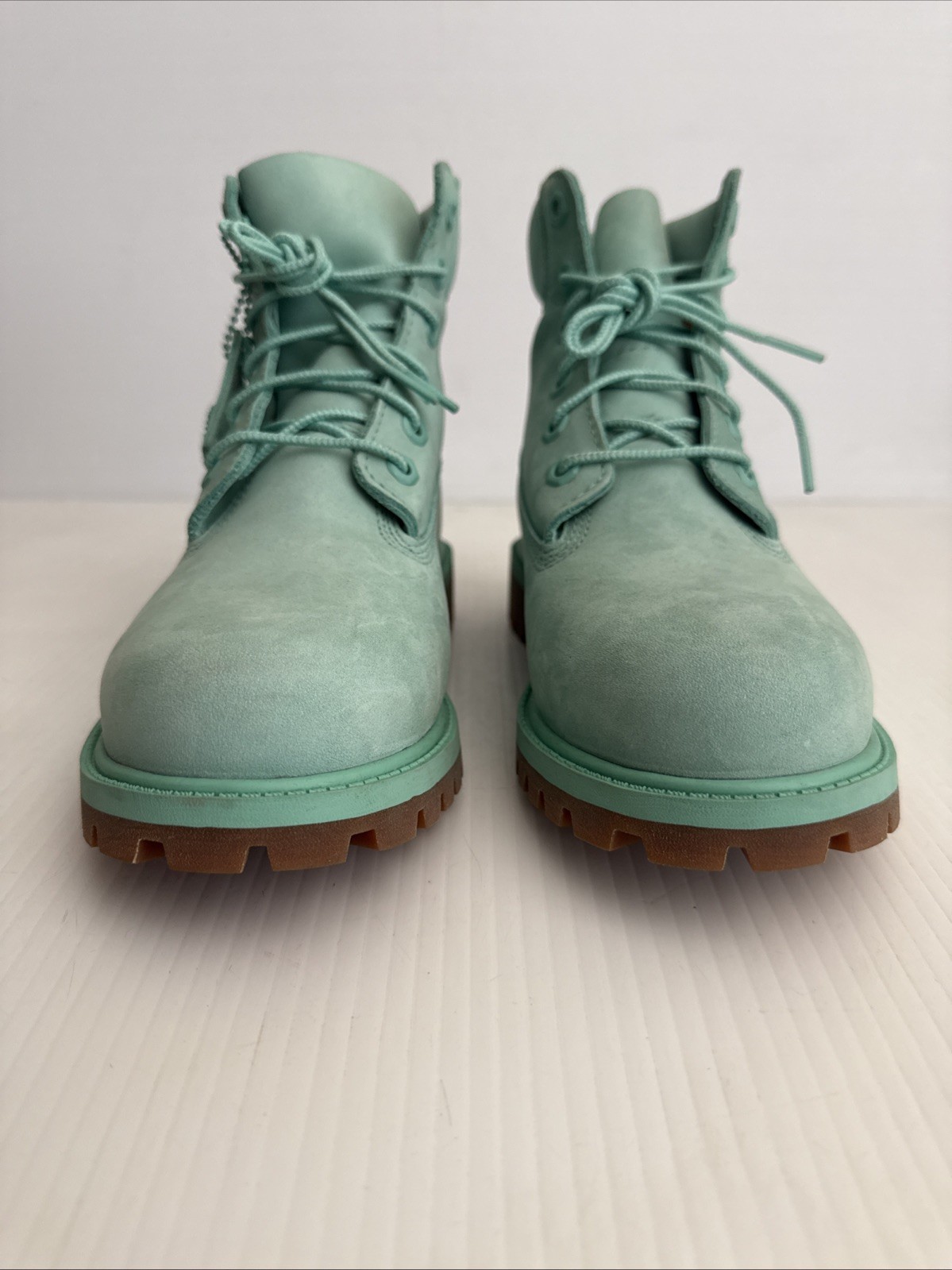 NEW Timberland 6" Premium WATERPROOF Boots 50th Anniversary- Mint Green Nubuck 5 image 4