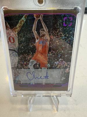 #ad 2024 25 Panini Photogenic Basketball Chet Holmgren Auto #VA HOL 3 SSP $400.00