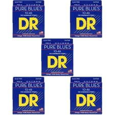 DR Strings PHR-10 Pure Blues Pure Nickel Electric Guitar Strings - .010-.046