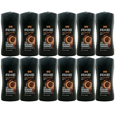 Axe Duschgel DARK TEMPTATION 12 x 250ml Duft: dunkle Schokolade 12H Frische