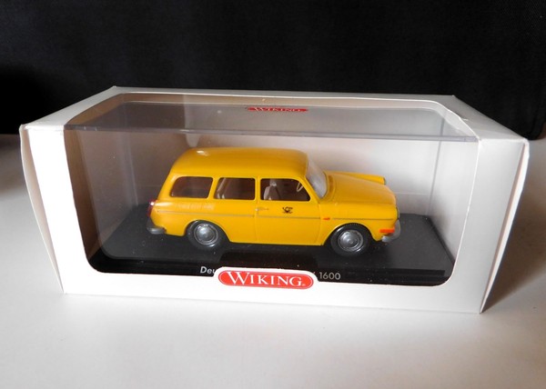 Wiking Modellauto 1:40, VW 1600 Variant Deutsche Bundespost Art. 7640240, OVP-image