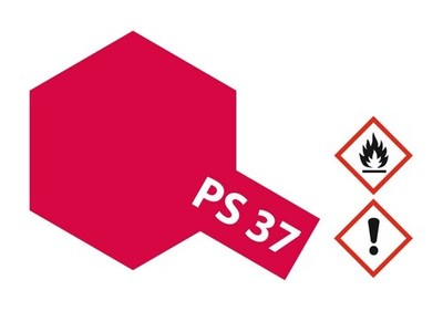 Tamiya Lexan Sprühfarbe PS-37 Translucent Rot Polycarbonat 100ml - 86037