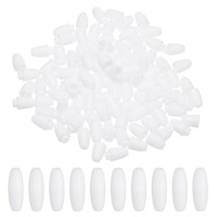 24Mm Breakaway-VerschlüSse, 100Er Set, Weiß, FüR Schmuckherstellung