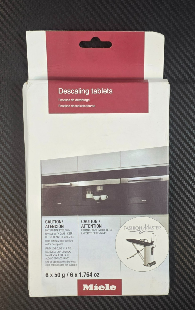 Miele Descaling Tablets 6 x 50g, for Automatic Coffee Machines, Ovens with Moist