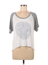 Trillium Women Silver Short Sleeve T-Shirt S