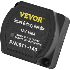 Split Charge Relay Kit，6mtr 12V，Automatic Dual Battery Isolator Kit w/140AMP V