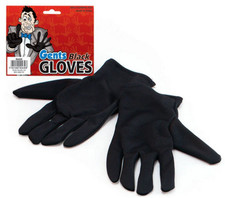 Black Gloves Magician Novelty Fancy Dress Halloween Adults