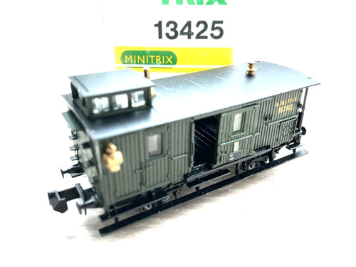 Trix 13425 Spur N, Packwagen Bay.St.B. mit Schlußlicht, OVP | Zustand: Gebraucht