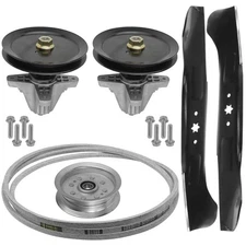 Caltric Spindle w/Pulley Blade & Belt For Cub Cadet RZT-L46 RZT-LX46 FAB 46"Deck