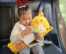 Kids Seat Belt Pillow Cartoon Car Travel Pillow Neck Support Car Pillow Seat ...