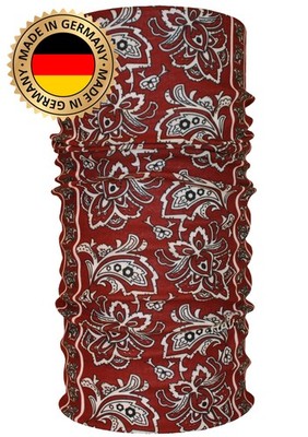 HAD Multifunktionstuch Paisley Halstuch Headwear weinrot cloth NEU