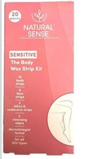 Body Wax Strip Kit 20 Safe for Sensitive Skin 10 Body 6 Face and 4 Bikini Strips
