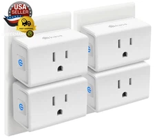 Plug Mini 15A, Smart Home Wi-Fi Outlet Works with Alexa, Google Home & IFTTT, No