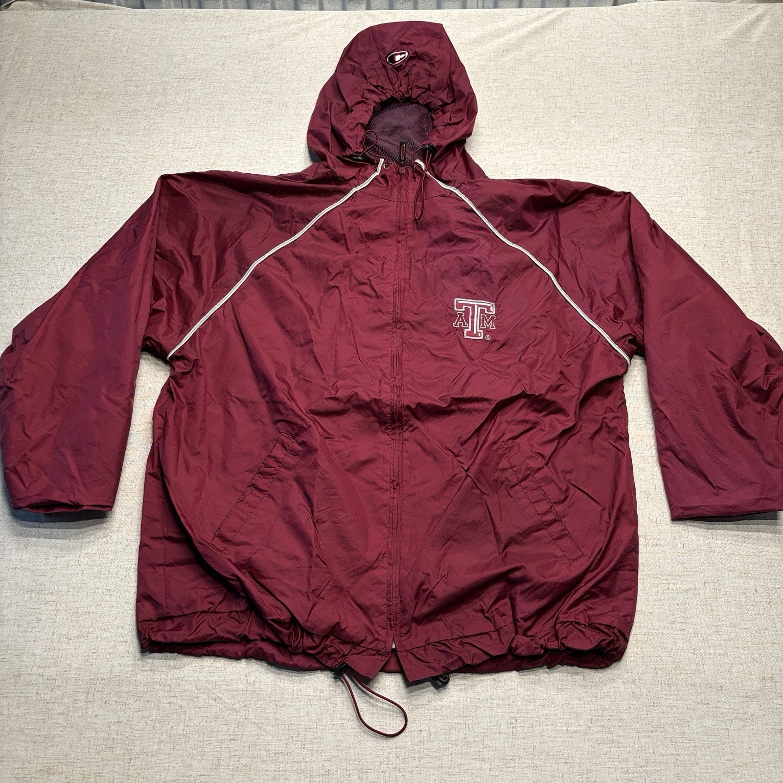 Vintage Texas A&M Aggies Colosseum Windbreaker Jacket Men’s XL Maroon Full Zip