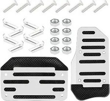 2pcs Non-slip Car Pedal Covers Automatic Transmission Gas Pedal Color Silve 2pcs Non-slip Car Pedal Covers Automatic Transmission Gas Pedal Color Silve