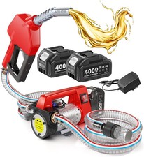 Fuel Transfer Pump Battery Powered,12Gpm Electric Pump Kit with 21V 2X4.0Ah Batt