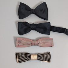 Vintage 1960's Bow Ties Lot of 4 Ormond Abstract Colored Squares