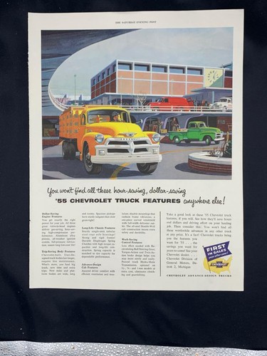 Magazine Ad* - 1955 - Chevrolet Trucks