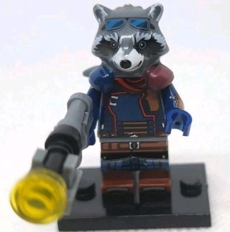 Custom Lego  Avengers infinity War 76102 Rocket Raccoon Mini
