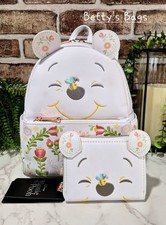 Loungefly Disney Winnie The Pooh Folk Floral Mini Backpack And Wallet NWT