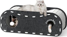 Cat Beds for Indoor Pets 31.5 Inch Extra Long Cozy Cat Bed Cave Tunnel