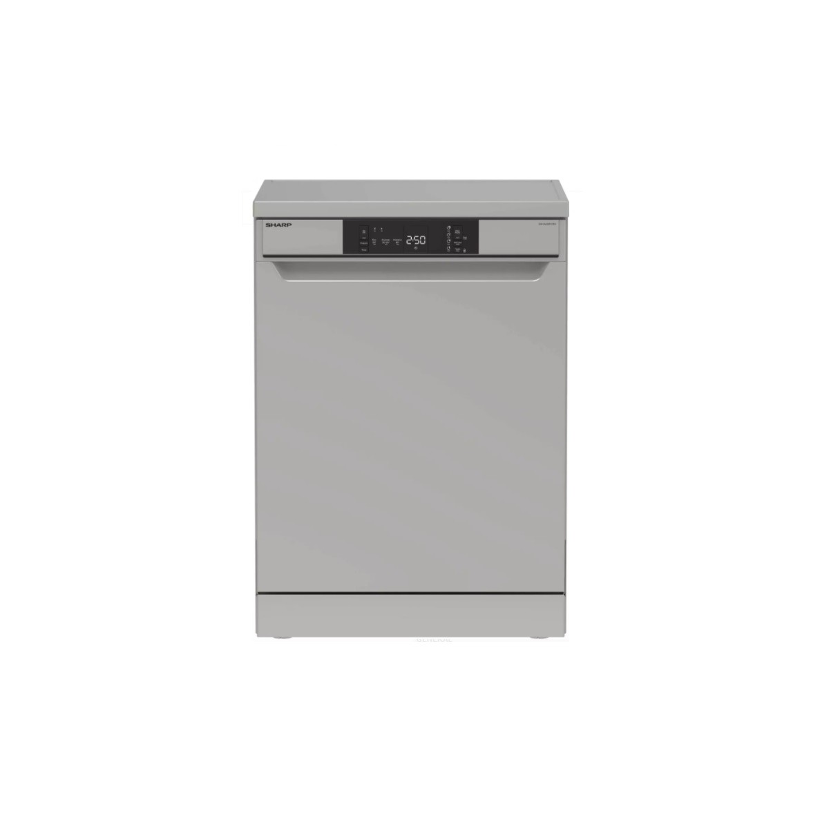 Lave-vaisselle 60cm Sharp QWNA1BF47ES1 gris pour cuisine moderne